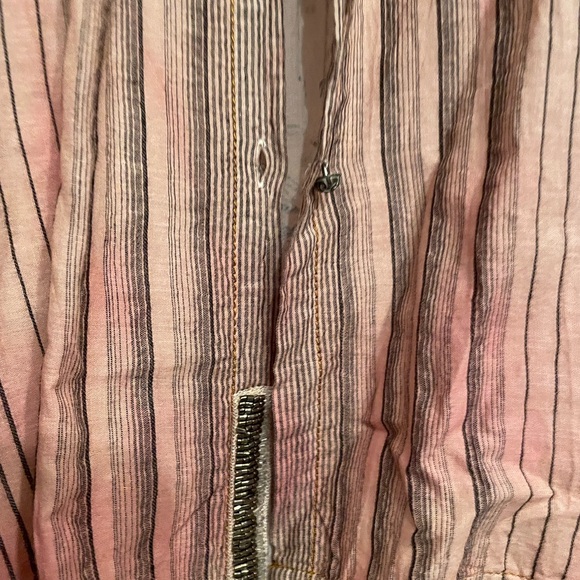 Arrata Silent Journey M button down Embellished with beads & brass buttons New - Picture 12 of 15